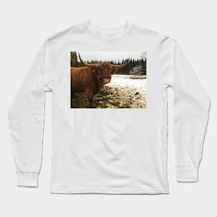 Scottish Highland Cattle Bull 2162 Long Sleeve T-Shirt